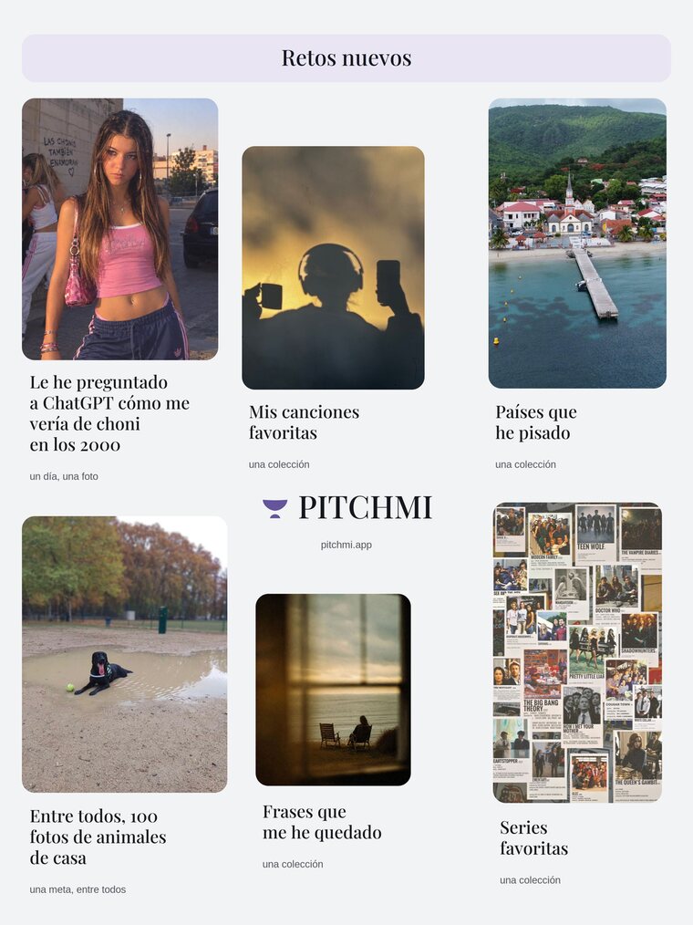 Página «Retos nuevos» del perfil de Instagram